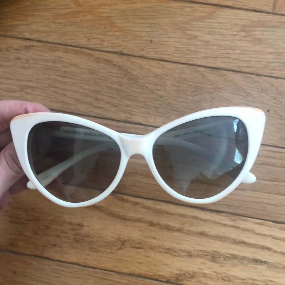 Tom Ford Nikita Sunglasses in Bone